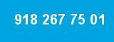 918 267 75 01 918 267 75 01
